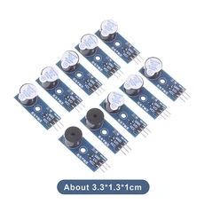 【AYA】Arduino용 액티브 패시브 버저 모듈 5V 저레벨 트리거 Raspberry Pi ESP32와 호환 DIY 키트, 01 10PCS