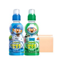 팔도 뽀로로 음료수 235ml 2종 혼합 24입 (밀크12 + 사과12), 24개