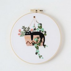 프랑스자수 패키지 DIY 고양이도안 취미 키트, 옵션02, 1개