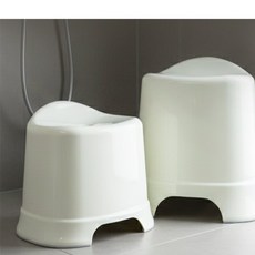 굿템 사우나의자 화이트 높은목욕의자, 대