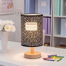 Flutesan 9.8 Inch Classroom Lamp Composition Notebook Decor Calming Corner Decor for Table End of, Flutesan 9.8 Inch Classroom La
