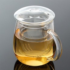 금비가 머쉬룸 내열 유리 티머그 500ml 차망 유리잔