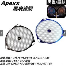APEXX 風扇濾網 勁戰 三代 四代 五代 JET 雷霆S, 1個, 勁戰,黑色