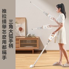 大功率無線手持吸塵器 家用車載兩用 強力除蟎 深層清潔 超大吸力手持吸塵器, 白色,中文泡沫包裝