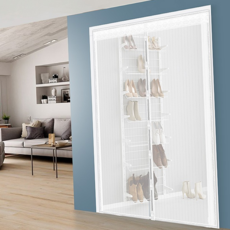 현관 방충문 방문 모기장 방충망 스크린 도어 파리 모기 벌레 방지 150x230cm, 원형자석방충망 방문(화이트150x230cm)