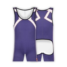 Landofgenie 남성용 원피스 롬퍼 U넥 백리스 조끼 바디수트 슬리밍 싱글렛 점프수트 레오타드 레슬링 피트니스 언더셔츠 네이비 XL_125327