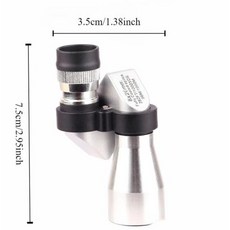 천체 망원경 캠핑 필수품 미니 포켓 망원경 야외 휴대용 사냥 캠핑 등산용 단각 1 개, 1) silvery