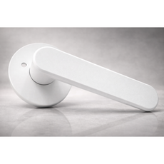 국산 항균 도체 201 녹 변색없는 니켈무광 버튼잠금 방문손잡이 레버 도어락 시공편리, 1개, 하이그로시 화이트