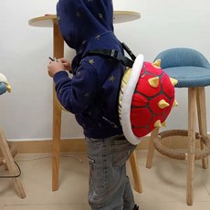 슈퍼마리오 쿠파 거북이 등깝질 가방 백팩 굿즈 코스프레, 30cm, 붉은 가시가 많은