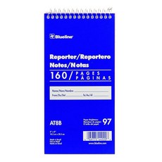 블루라인 Blueline Reporter 노트북 / 노트 패드 10.2 x 20.3cm(4 8인치) 160페이지 80장 (AT8B) 122753 3546905270, 1 Count (Pack of 1)