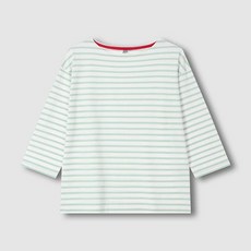 JAJU 여 코튼 스트라이프 7부 티셔츠 J116101037045 650095