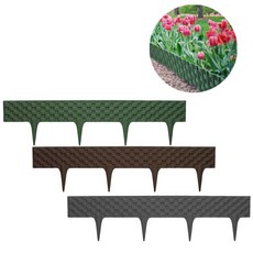 스텔라그린 정원테두리 화단 분리대 PAR80 녹색 갈색 회색 정원경계 울타리 펜스 말뚝, 1개