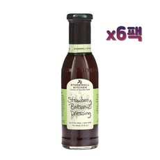 Stonewall Kitchen 스트로베리 발사믹 드레싱 330ml x6팩, 6개