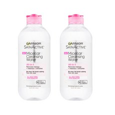 가르니에 스킨액티브 미셀라 클렌징 워터, 2개, 400ml