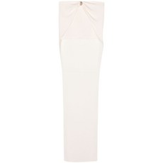 블루마린 하이웨이스트 개더 맥시 스커트