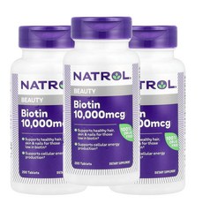 나트롤 비오틴 타블렛, 200정, 3개