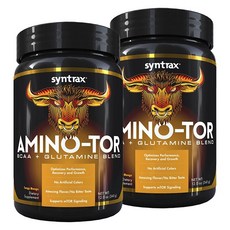 SYNTRAX Amino-Tor BCAA+glutamine保健食品 濃郁芒果口味, 2罐, 340g