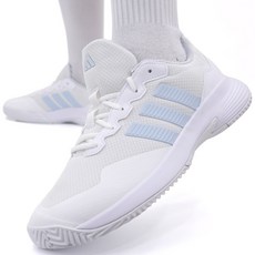 아디다스 여성 테니스화 올코트용 메쉬 소재 코트화 하드코트 클레이코트 모든 코트용 테니스 운동화 통기성 좋은 테니스 신발 가성비 입문 훈련화 랠리 배드민턴 운동화