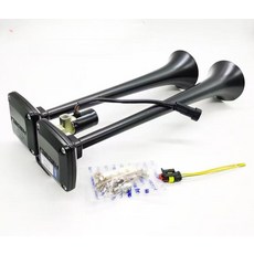 트럭 에어혼 전자혼 화물차 경적 고출력 에어크락션 소리 사이렌 클락슨, 2. 24V, 듀얼 혼