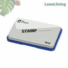 로넬리빙 스탬프패드 청색 평화 잉크패드 사무용 미술용 1개입