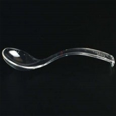 플라스틱 투명 서빙 스푼 소 24cm 이안무역 팥빙수수저 서빙스푼