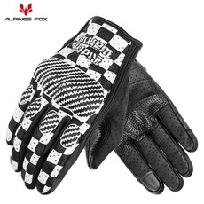 남녀공용 소가죽 겨울 방수 방한 장갑 내마모성 터치스크린 라이딩 보호 장비 미끄럼방지 내유성 작업용 모터사이클 스트리트 장갑, 화이트 메쉬