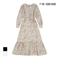 [미센스] 브이넥 잔꽃원피스_MB43OPM303Z