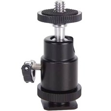 체리스팟 CS-B200 카메라 콜드슈 볼헤드 마운트 1/4인치 각도조절 촬영 어댑터, 1개