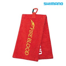 시마노 피싱타올 AC-060P 낚시 수건 스포츠 등산 타월, 파이어블러드, 1개
