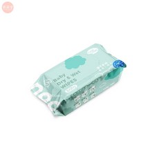 nac nac 乾濕兩用巾 80抽/200抽 紗布巾 嬰兒乾紙巾, 1個, NAC乾式二用巾80抽