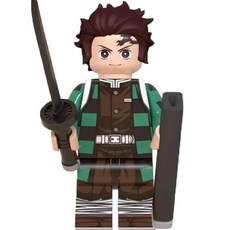 <귀멸의 칼날> 캐릭터 호환블록 브릭미니피규어 8종 시리즈 VOL.01, 1개, 0101. 카마도 탄지로