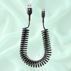 늘어나는 충전용 c타입 충전 튼튼한 충전기 케이블 스프링충전케이블 충전케이블 스프링충전기, 아이폰형, 아이폰형