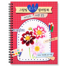 [수채화 색연필 모두 가능] 꽃그림 컬러링북 어르신 색칠공부 치매예방 학습지 성인 시니어 컬러링북, 그림빛, 그림빛 편집부 그림빛, 그림빛 편집부