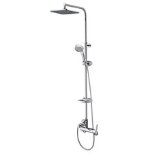 셀프리빙 고급형 해바라기 샤워기 스테인레스 수전 본체 무타공 [셀프영상 설치가능], 1개, 크롬(은색)