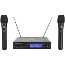 Rockville RWM1203VH 듀얼 무선 핸드 마이크 VHF 장거리 사운드 디지털 디스플레이 노래방 무대 교회 라이브, Rockville RWM1203VH 듀얼 무선 핸드 마
