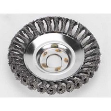 잡초제거 제초휠 철사커터 와이어브러쉬 액세서리 예초기헤드, 6인치 와이어 제초 휠