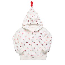 그린베베 국내생산 영유아용 봄가을용 튜울립 후드 점퍼