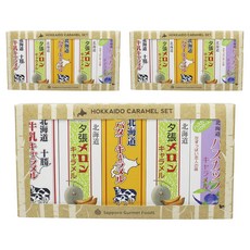 Sapporo Gourmet Foods 홋카이도 캐러멜 5개입 세트, 3개, 360g