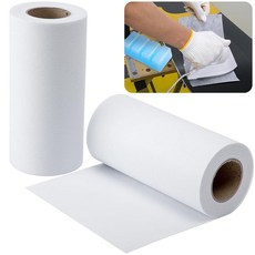 ShUP 업akul 2롤 180.9 x 15.9cm(65.6 5.9인치) 스노보드 왁스 종이 절단 가능한 스키 클리닝 천 다림질 보호 베이스 청소 및 연마용 왁싱 페이퍼 1