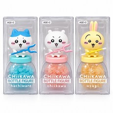 먼작귀 보틀 피규어 아이캔디스타 3종 1세트 (치이카와+우사기+하치와레), 1개