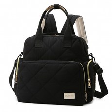 메이썬 기저귀가방 백팩 파우치 유모차 가방 보온 보냉 대용량 에코백, 블랙