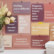 감성 엽서 인테리어 디자인 홈데코 레터링 엽서 다용도 아트 문구 포토