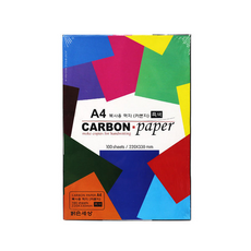 먹지 A4 흑색 100매 카본지 필기용 복사지, 1개, 상품상세페이지 참조