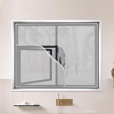 올원픽 지퍼뽁뽁이 에어캡 보온 창문 필름 뽁뽁이, 100x100cm, 두꺼운버블지퍼 왼쪽 하단 지퍼, 기본 색상