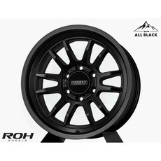 ROH 黑四驅ALL BLACK 輪框 ARC 17x9 黑色 - 澳洲製造，提升操控性與外觀, 1個