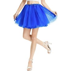 여성 플루론 튜투 5겹 네온 쇼트 튜투 스커트 푹신한 탄력 툴 발레 할로윈 코스튬 80년대 의상