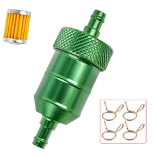 8MM 연료 필터 알루미늄 연료 필터 효율적인 여과 알루미늄 합금 연료 필터 오토바이 유지 보수를 위한 인, 01   Mainland, 06 Green