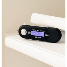 리닷 REDOT 플립 휴대용 MP3 플레이어 레트로 Y2K 학생 어학, 블랙, N127