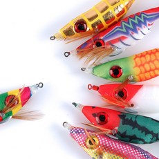 999피싱 10개세트 가성비 초특가 왕눈이 수평 에기 쭈꾸미 갑오징어 문어 한치 낚시 미끼 채비, 1세트, 90g, 랜덤10종