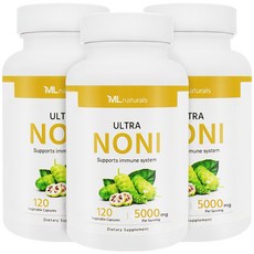 [미국번개배송] 착한명품 마이라이프 내추럴스 노니 5000mg 120정 3병, 3개